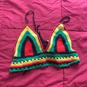 Forever 21 Rasta knit top